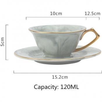 Ceramic Milk Cup with Marble Design