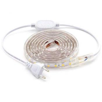 Tira LED 220V 60LED/m SMD5050 Epistar 2 metros azul
