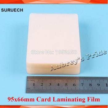 200pcs Laminating Pouch Film for Business Cards, 50Mic + 125Mic, 95x66mm
