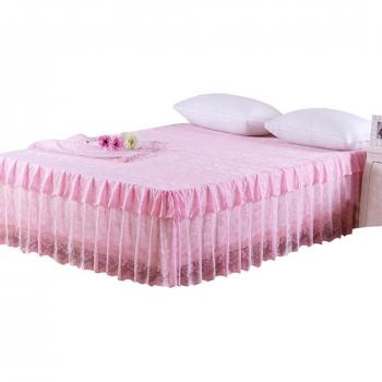 Draps de Lit Rose & Dentelle