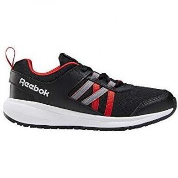 Reebok Jungen Road Supreme Performance-Laufschuh – Black/Radiant Red/Cold Grey, EU 36