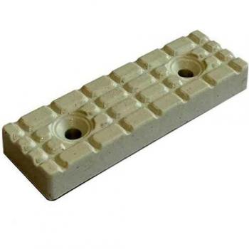 AERZETIX: 50x Pieds Patins Pattes de Meuble en Plastique rectangulaires 56/18/7mm à Fixer par vis