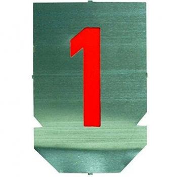 Stainless Steel Number Stencils – 0‑9, 80 mm