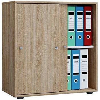 VCM Schrank Lona 2-Fach Schiebetüren Sonoma-Eiche