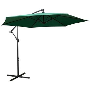 Samuel Alexander 3 m Cantilever Banana Shade, Green, UV‑Protected, Hand‑Cranked
