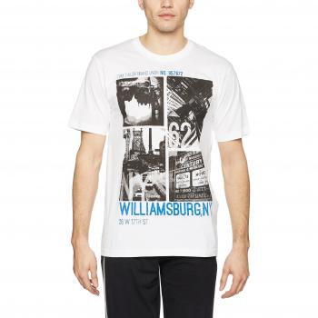 Tom Tailor Herren Schlafanzugoberteil Shirt, 1/2, Rundhals, Weiß