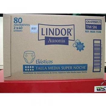 Pañales Lindor Super Noche Med 2X40 100 g