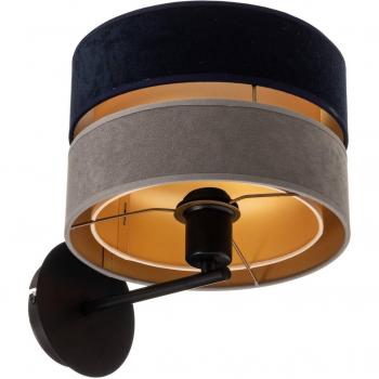 Duolla Duo Decorative Wall Light, Navy Blue/Grey/Gold, Ø 25 cm