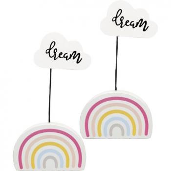 2 Pcs Rainbow Message Folders