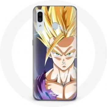 Coque Samsung Galaxy A30 Dragon Ball Sangoku Visage Fâché