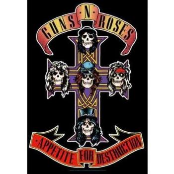 Guns N' Roses „Cross“ Flagge – 100 % Polyester, 75 x110 cm