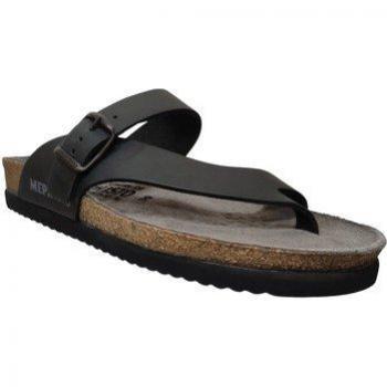 Mephisto Niels Tongs Confort Homme Noir
