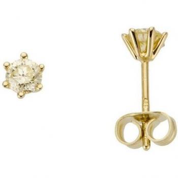 FIRETTI Goldohrringe Solitärtraum 0,5 ct lupenrein