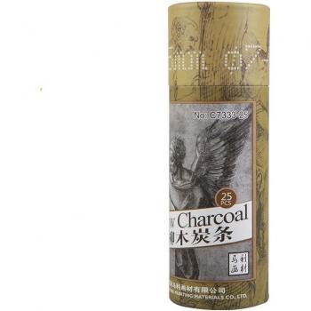 Set de Charbons au Saule – 25 Sticks Crayon (C733)