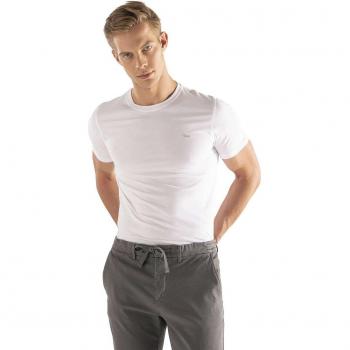 Harmon & Blaine T-Shirt Base in Cotone Bianco, S