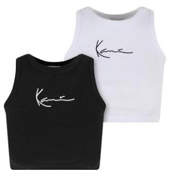 Karl Kani Damen 2er Pack Essential Racer Rib Tops