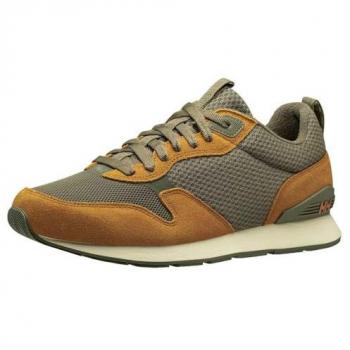 Vardin Heritage Honey Wheat & Utility Green Trainers – Men’s UK 8.5 (EU 43)
