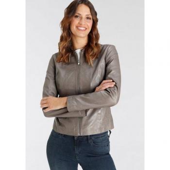Mauritius Lederjacke für Damen »GWZajla« in Grau