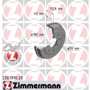 Zimmermann Part No. 230.1910.20 Brake Disc