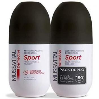 MUSSVITAL DERMACTIVE DESODORANTE SPORT HOMBRE DUPLO 2x75 ML