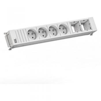 Bachmann Steckdosenleiste 4x CEE 7/5 und CEE 7/3 (0,20 m)