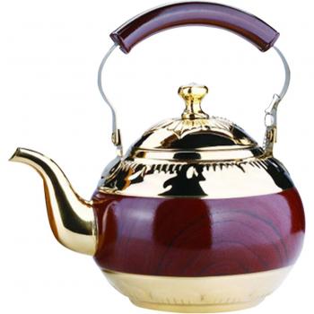 2L Wood Grain Handle Stainless Steel Kettle
