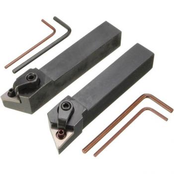 Porte-outil de tour 16x100mm avec 4 clés et 2 barres d'alésage