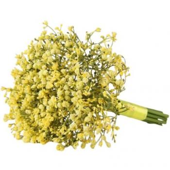 Bouquet décoratif de bébés à la maison avec ruban