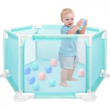 Safe Playpen with Sea Ball Pool for Babies