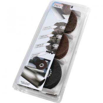 OSBORN 4‑pezzi Set di Tela per Satinatura, con Anello 100 mm