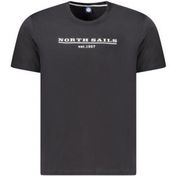 Men’s Black Cotton T‑shirt, Size L – North Sails