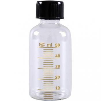 50ml Round Glass Bottles with Plastic Screw Cap