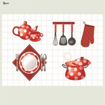 Adhésif PVC Cuisinière Étanche à l'Huile