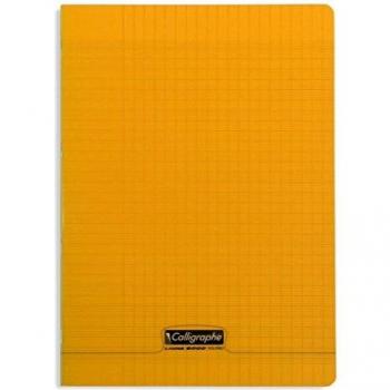 Cahier piqué 8000 PP orange 21x297cm 96p séyès 90g
