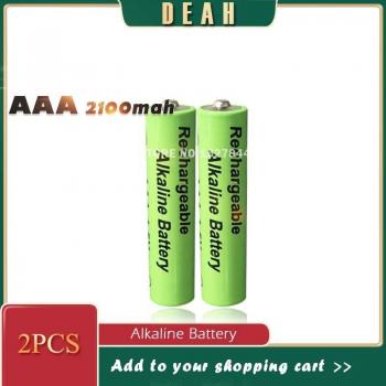 AAA 1.5V Rechargeable Alkaline Batteries 2100mAh for LED Lights and Shavers