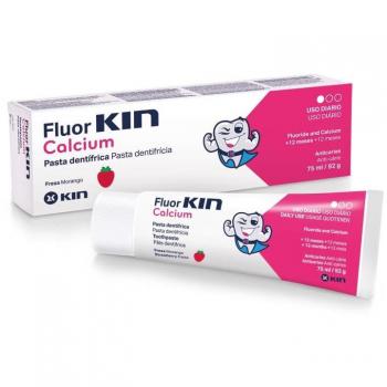 Zahnpasta Verwandte Fluakin Calcium 75 ml Erdbeere