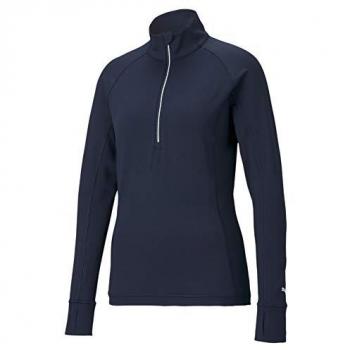 Puma Felpa con Mezza Zip Rotazione (Blu) S