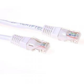 ACT White 2 m Patchkabel – Cat6 U/UTP, weiß, RJ45-Stecker