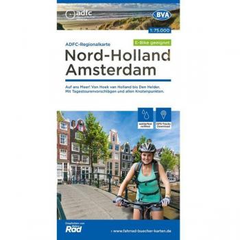 Allgemeiner Deutscher Fahrrad-Club e.zeitungsshop90402. Adfc-Regionalkarte Nord-Holland Amsterdam 1:75.000, Reiß