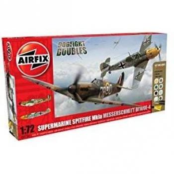 A50135 Spitfire and Bf109E Dogfight Model Kit