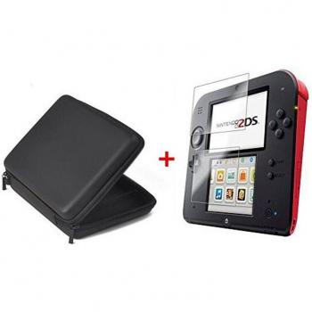 EVA Carrying Case for Nintendo 2DS with Game Card Slots and Screen Protector