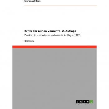 Kritik der reinen Vernunft