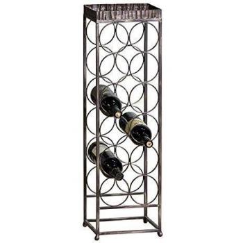 Albana Antique Gold Effect Wine Rack 78 CM