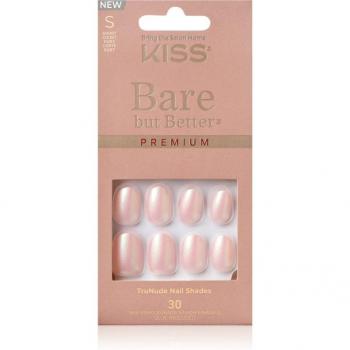 KISS Bare-But-Better Mocha Nude Premium Fake Nails, 30 Pack