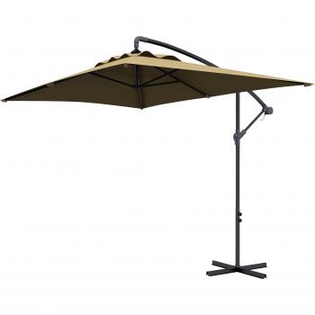Outsunny Crank-Operated Cantilever Umbrella