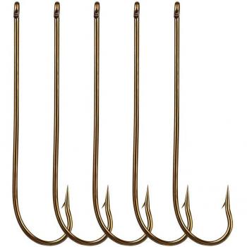 Haak voor Crucian Carp met Weerhaken, 100 Stuks/Box, Lange Handgreep