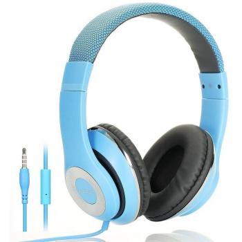 Ausdom F01 Stereo Kopfhörer mit Mikrofon, 3.5mm-Anschluss, für Laptops und Desktop PCs