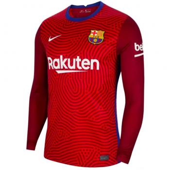 Maillot de gardien de but extérieur Nike FC Barcelone 2020-2021 (rouge)