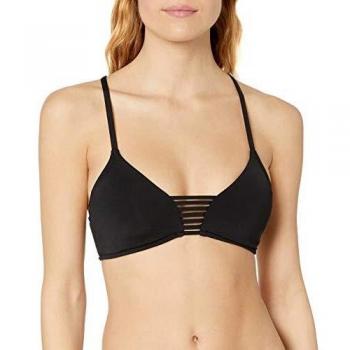 Seafolly Damen Active Multi Rouleau Bralette Bikinioberteil, Schwarz, Größe 12