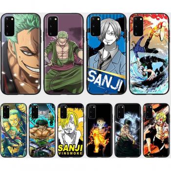 DT8 Harlequin Transparent Phone Skin with Zoro & Sanji Artwork for Samsung A24 4G and Compatible Models